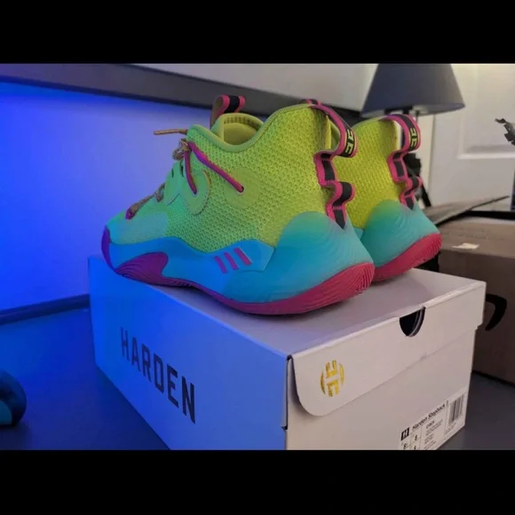 adidas Originals Harden Shoes - Yellow and Pink - Picture 7 of 7
